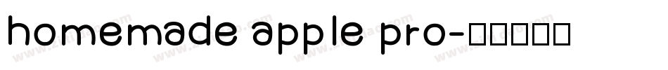 homemade apple pro字体转换